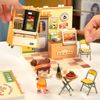 Mô hình lắp ráp nhà nhựa DIY Quầy Ẩm Thực Đêm Rolife Night Out Food Stall DW022 ROBOTIME