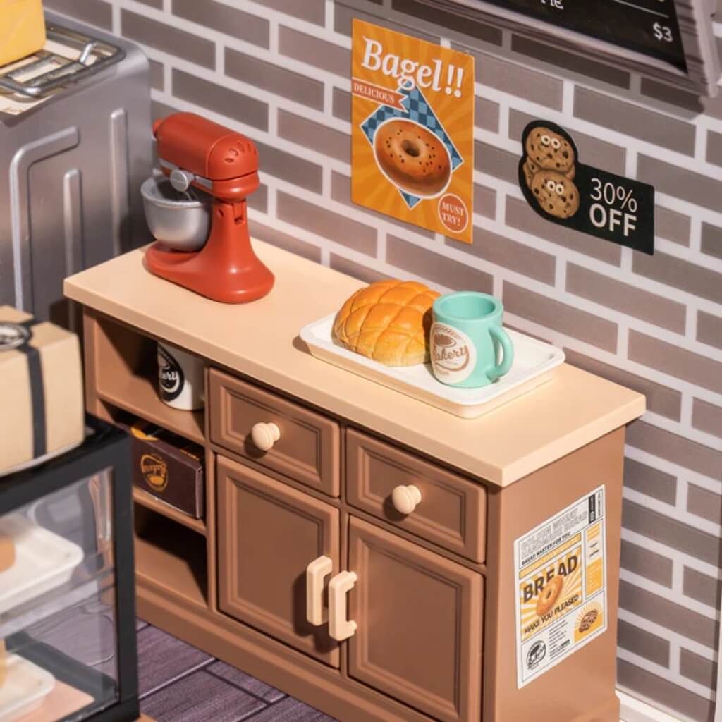 Mô hình lắp ráp nhà nhựa DIY Cửa Hàng Bánh Ngọt Rolife Super Creator Golden Wheat Bakery DW005 ROBOTIME