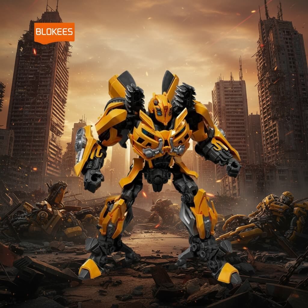 Mô hình đồ chơi lắp ráp Transformers Bumblebee Luminous Eyes And Chest Classic Class 02 BLOKEES
