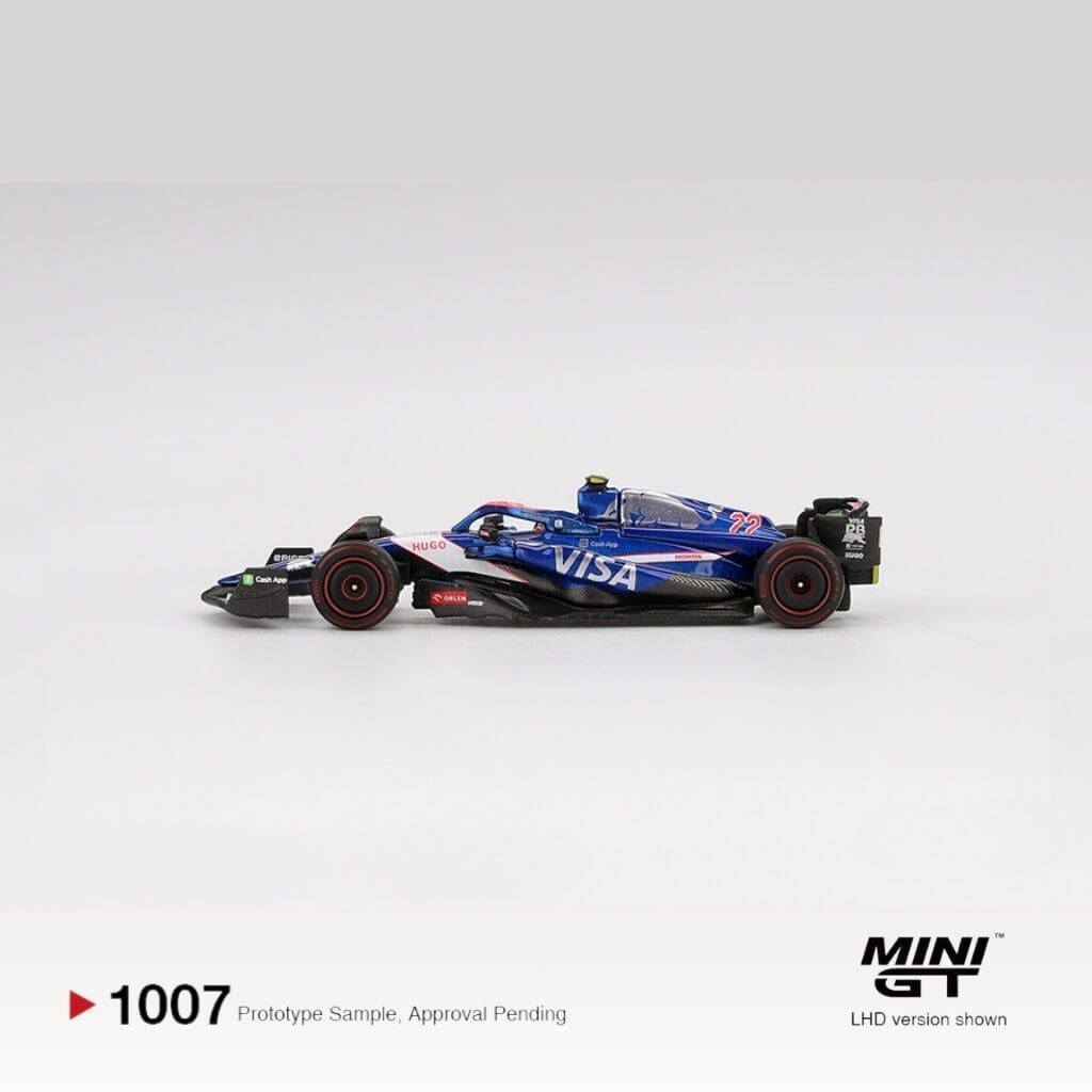 Mô hình xe F1 Visa Cash App RB #22 Yuki Tsunoda 2024 Bahrain GP 1:64 MiniGT