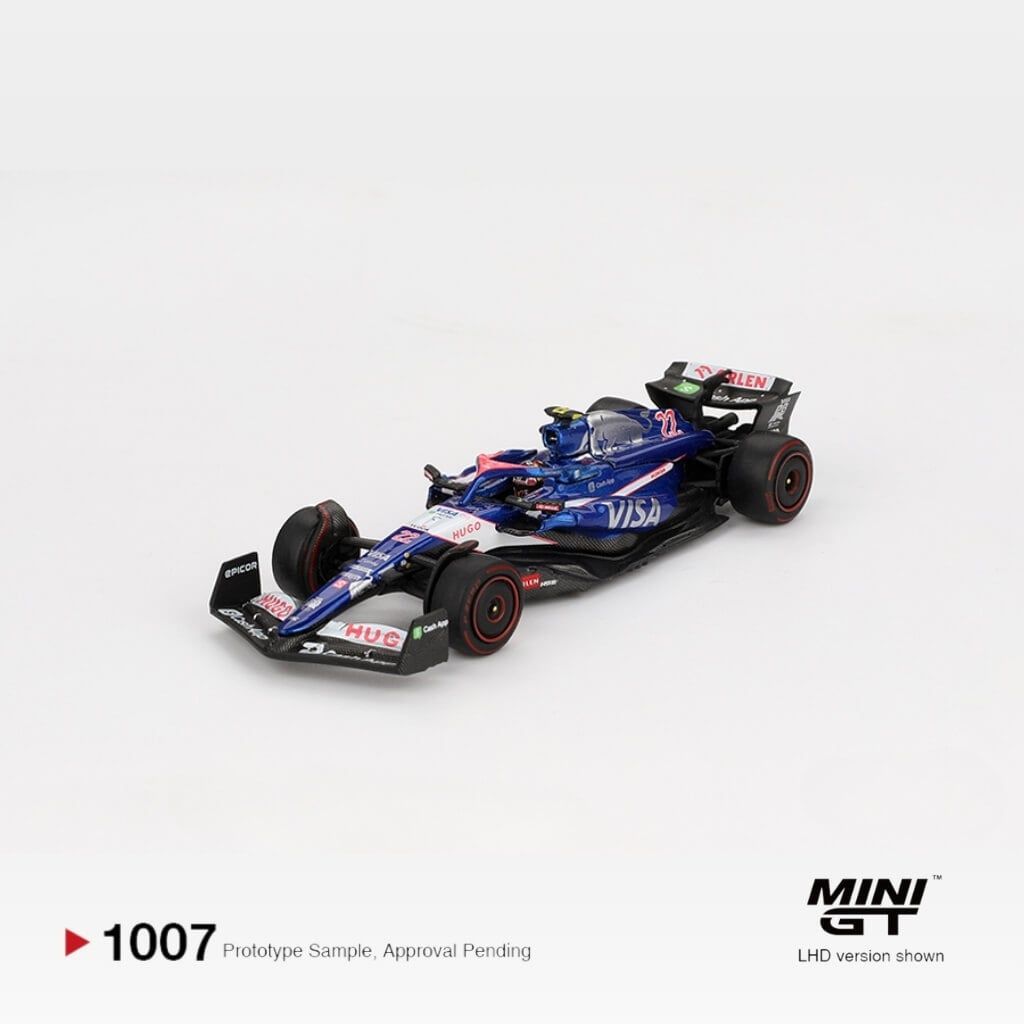 Mô hình xe F1 Visa Cash App RB #22 Yuki Tsunoda 2024 Bahrain GP 1:64 MiniGT