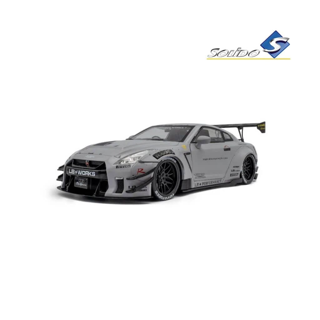 Mô hình xe Nissan GT-R ( R35 ) With Liberty Walk Body Kit Type 2.0 1:18 Solido