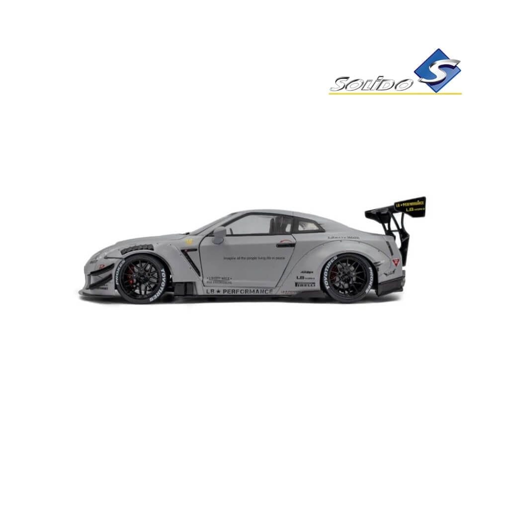 Mô hình xe Nissan GT-R ( R35 ) With Liberty Walk Body Kit Type 2.0 1:18 Solido