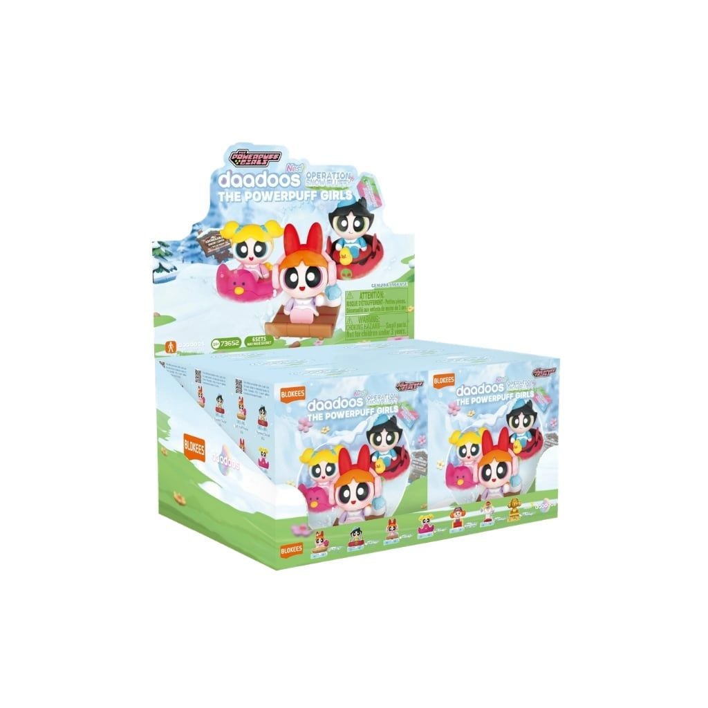 Mô hình đồ chơi Blind box The Powerpuff Girls Daadoos NEST Series 01 Operation Snow Fluffy BLOKEES