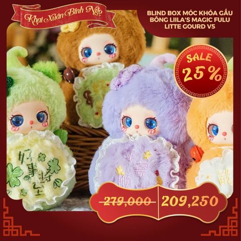 Mô hình Blind box Móc khóa Gấu bông Liila's Magic Fulu Litte Gourd V5 ( Hồ Lô ) LIILA TOYS