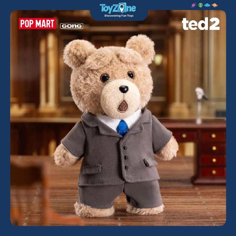 Mô hình Blind box Móc khoá Gấu bông Ted 2 Teddy Bear Action Plush Pendant POP MART