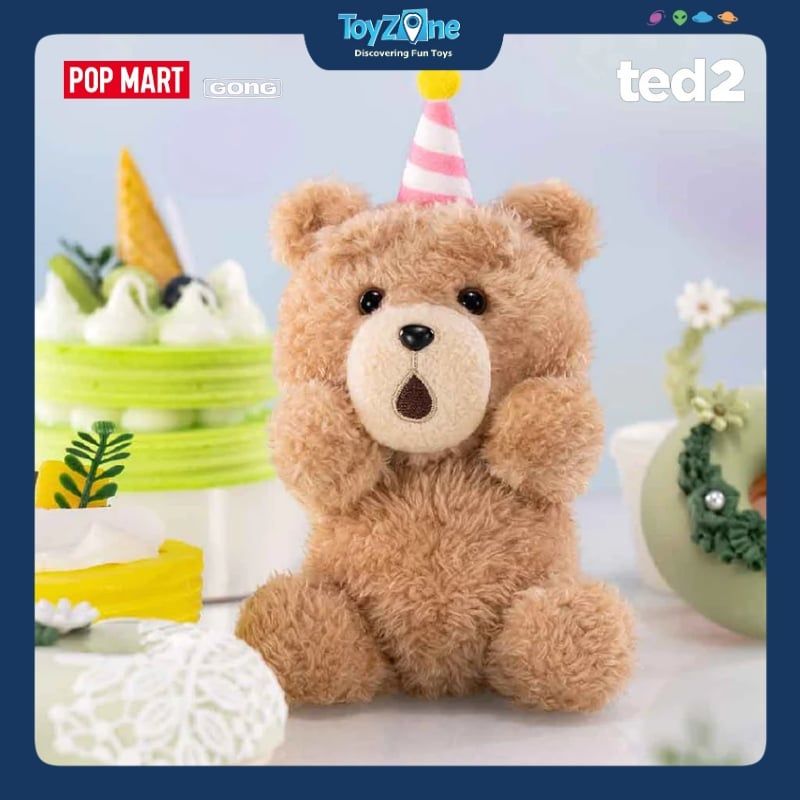 Mô hình Blind box Móc khoá Gấu bông Ted 2 Teddy Bear Action Plush Pendant POP MART