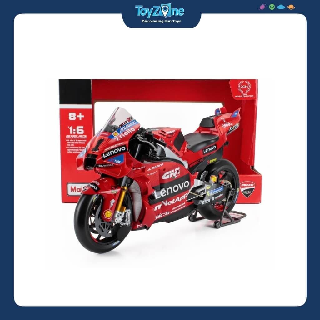 Mô hình xe mô tô GP Ducati Lenovo Team 2024 1:6 MAISTO