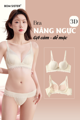 Áo lót ren hoa không gọng, mút vừa, hạn chế bẹt quả, tôn dáng A0K26