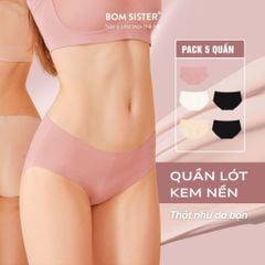 [FREESHIP] Combo 5 Quần Lót Kem Nền Không Viền – Mặc Như Không, Mát Mẻ Cả Ngày P0310