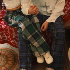 Quần lười caro, dáng suộng rộng che khuyết điểm chân, dễ mặc dễ phối Munii MN2010