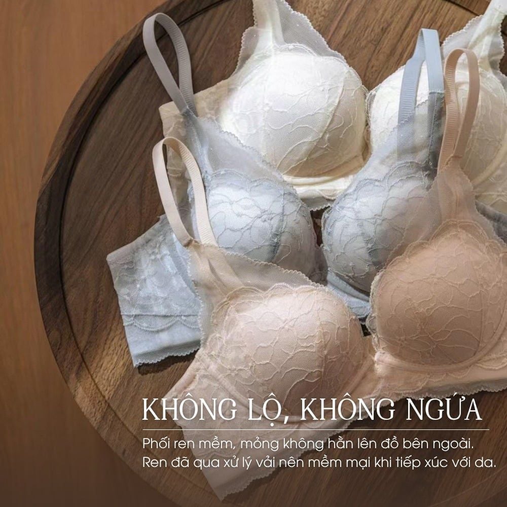 Áo lót ren không gọng mút vừa A0K11