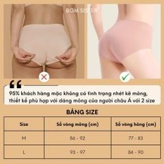 [FREESHIP] Combo 5 Quần Lót Kem Nền Không Viền – Mặc Như Không, Mát Mẻ Cả Ngày P0310