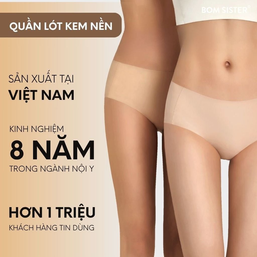 [FREESHIP] Combo 5 Quần Lót Kem Nền Không Viền – Mặc Như Không, Mát Mẻ Cả Ngày P0310