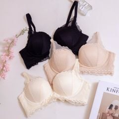 Áo lót ren hoa không gọng, mút vừa, hạn chế bẹt quả, tôn dáng A0K26