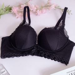 Áo lót ren hoa không gọng, mút vừa, hạn chế bẹt quả, tôn dáng A0K26