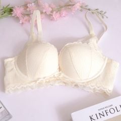 Áo lót ren hoa không gọng, mút vừa, hạn chế bẹt quả, tôn dáng A0K26