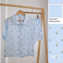 [FREESHIP] Đồ ngủ pyjama lụa cao cấp, tặng khăn lụa & cột tóc tone màu pastel N1004 - BOM Sister