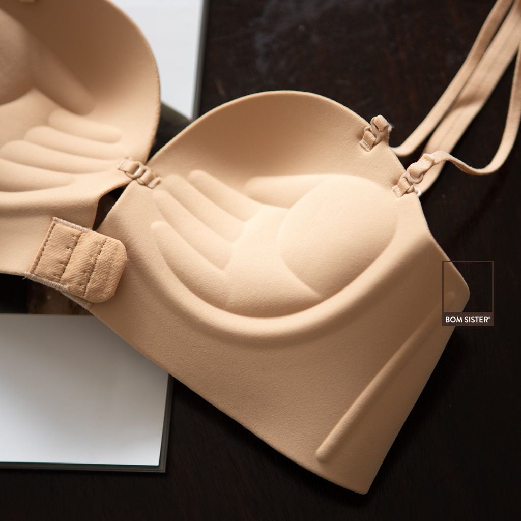 Áo lót nâng ngực mút bàn tay, cài trước, mặc được với nhiều kiểu trang phục hở A2075