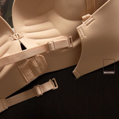 Áo lót nâng ngực mút bàn tay, cài trước, mặc được với nhiều kiểu trang phục hở A2075