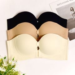 Áo lót cúp ngang không dây, áo ngực quây không gọng, mút 2cm tặng kèm dây áo BOM Sister A947
