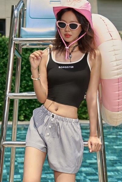 Quần mặc ngoài sọc thời trang, năng động, dễ mặc N2004