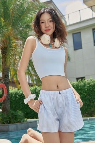 Quần mặc ngoài sọc thời trang, năng động, dễ mặc N2004