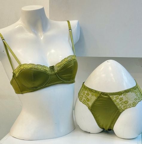 Set nội y có gọng mút mỏng ren hoa BOM SISTER A2043