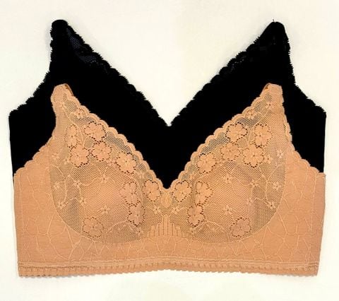 Áo lót không gọng mút mỏng phối ren BOM SISTER A2009