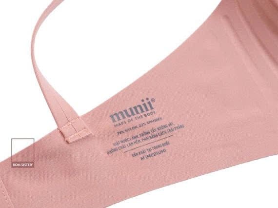 Áo ngực Munii không gọng mút mỏng rời tôn vòng 1 chất su MU0310