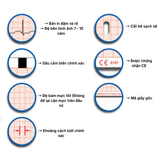  Giấy điện tim ECG TELEPAPER KHỔ LỚN giấy đo ghi kết quả máy điện tim - Nhiều cỡ 