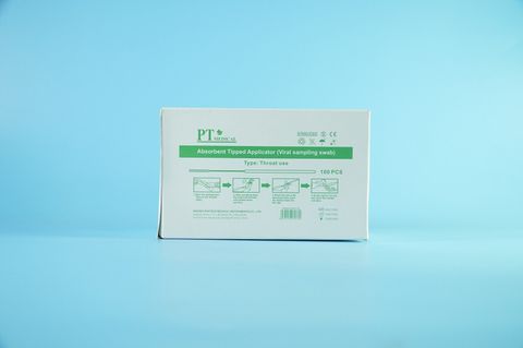  Que bông lấy bệnh phẩm miệng PT tiệt trùng từng que - Gói 100 cái 