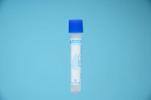  Ống nghiệm EDTA K2 HTM 1ml & 2ml lấy máu, nắp xanh dương, mous thấp 