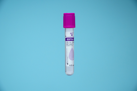  Ống nghiệm EDTA K3 CHÂN KHÔNG HTM 2ml, 4ml & 6ml nắp tím, lấy máu xét nghiệm 