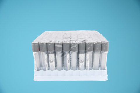  Ống nghiệm CHÂN KHÔNG GLUCOSE HTM 2ml nắp kem, xét nghiệm đường huyết 