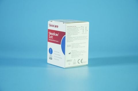  Hộp 50 kim lấy máu bút lấy máu máy tiểu đường SINOCARE 28G 