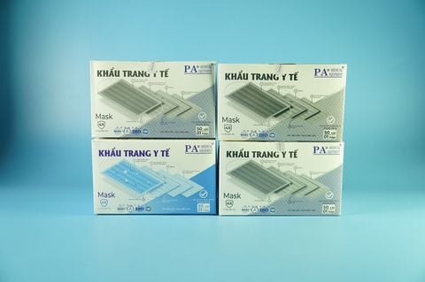  Khẩu trang y tế PA Medical, khẩu trang 4 lớp chống dịch, nước, bụi, vi khuẩn, virus - Nhiều màu 