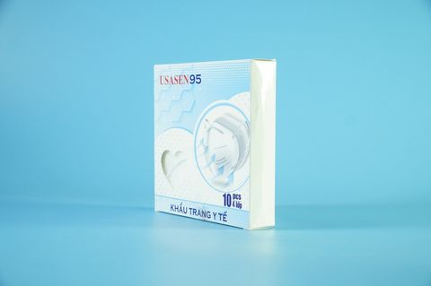  Khẩu trang N95 USASEN, khẩu trang y tế N95 chuẩn - Hộp 10 cái 