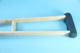  Nạng gỗ tập đi không sơn đế cao su, nạng gỗ chống chân - Trẻ em, người lớn 
