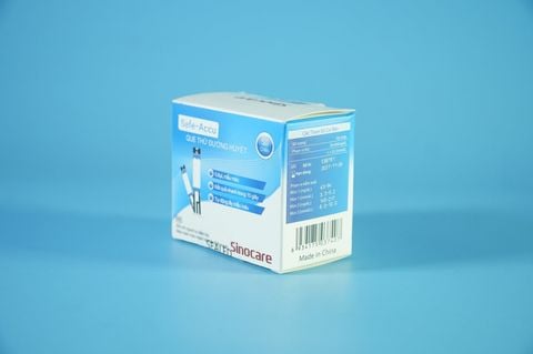  Lọ 50 que test tiểu đường máy đo đường huyết SINOCARE SAFE ACCU 