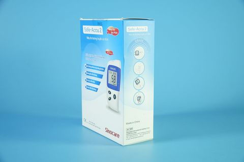  Máy đo đường huyết SINOCARE SAFE ACCU 2 - Máy đo tiểu đường Mol/L 