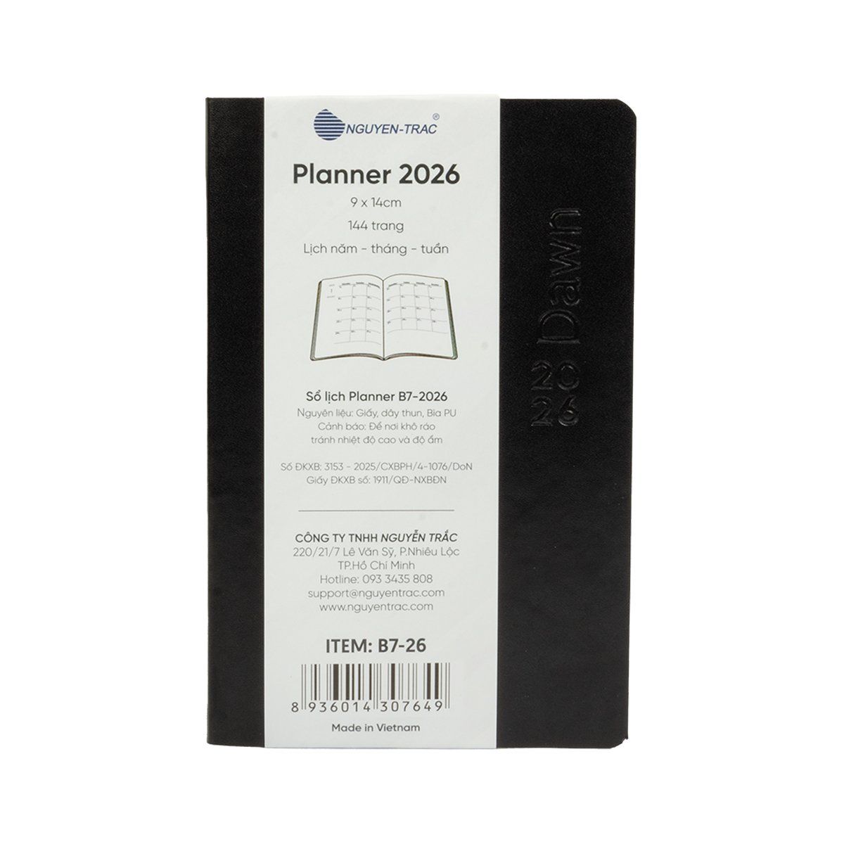  Sổ Lịch Planner 2026 - Size B7 