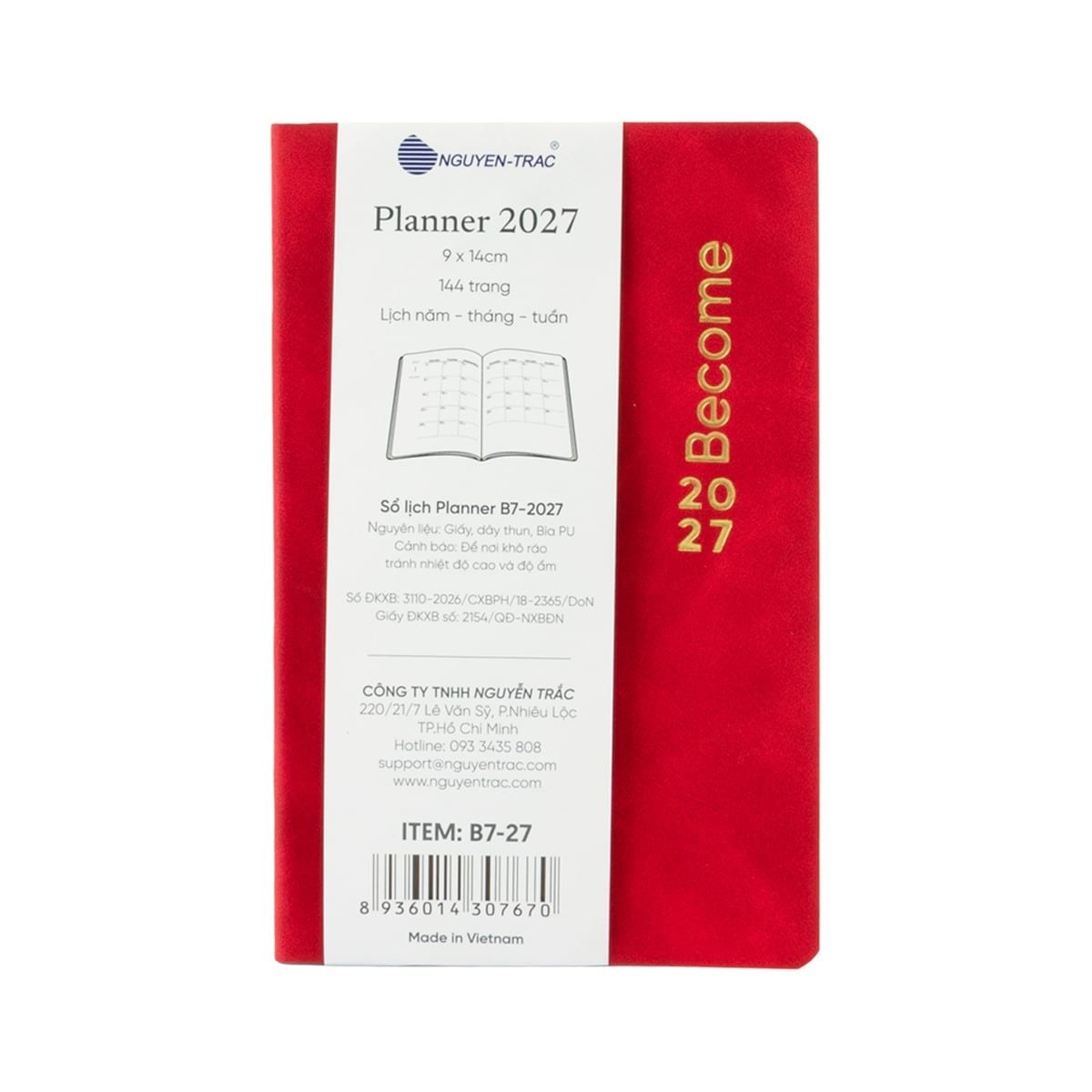  Sổ Lịch Planner 2027 - Size B7 