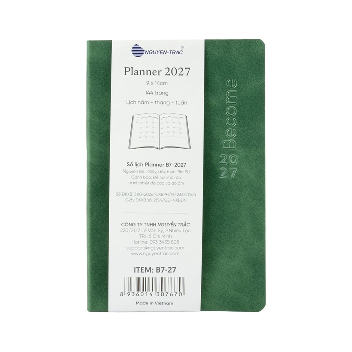  Sổ Lịch Planner 2027 - Size B7 