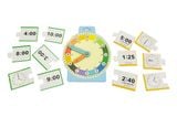  Đồ chơi học xem giờ Montessori song ngữ - Đồng hồ giấy mô phỏng & ghép hình thời gian cho bé 5+ 
