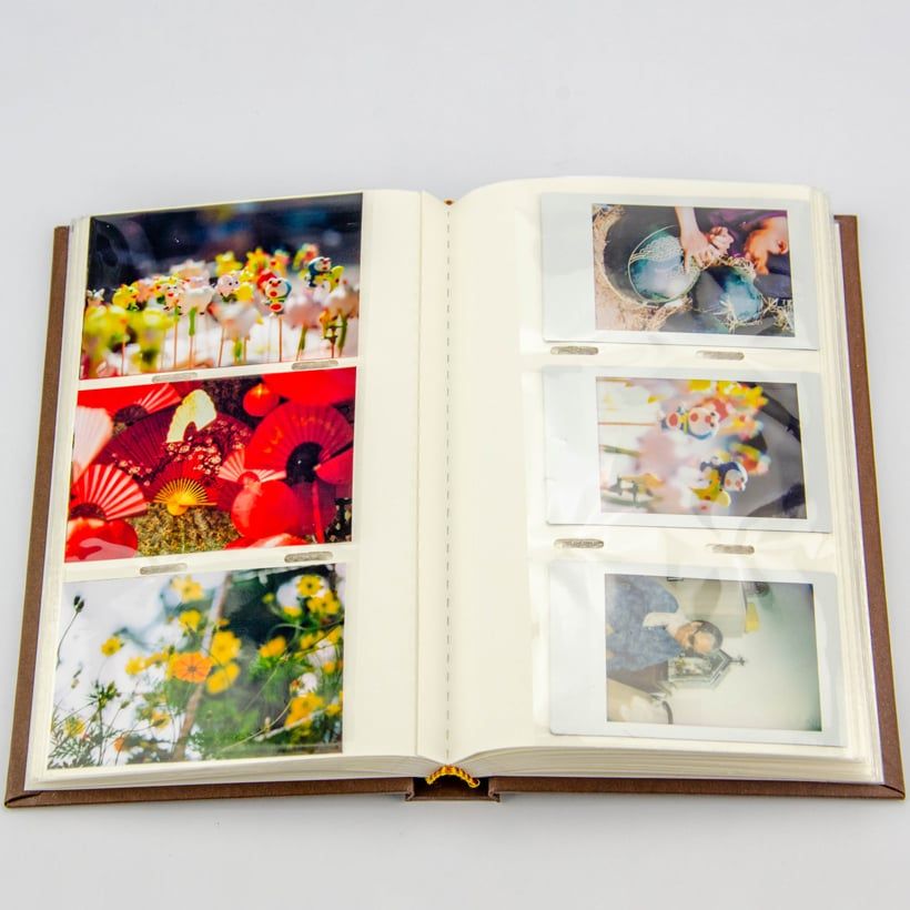  Album Polaroid 6x9 – 120 ảnh (3 ngăn/trang) kèm hộp bảo vệ, Bìa Cứng Cao Cấp 