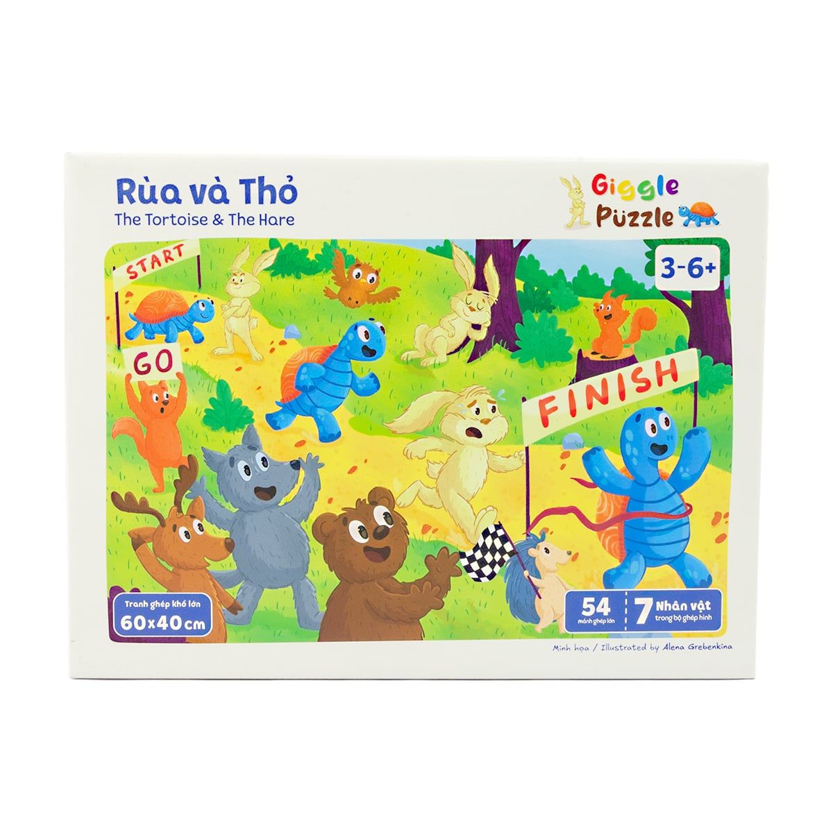  Puzzle Tales - Rùa và Thỏ - 54 Mảnh 