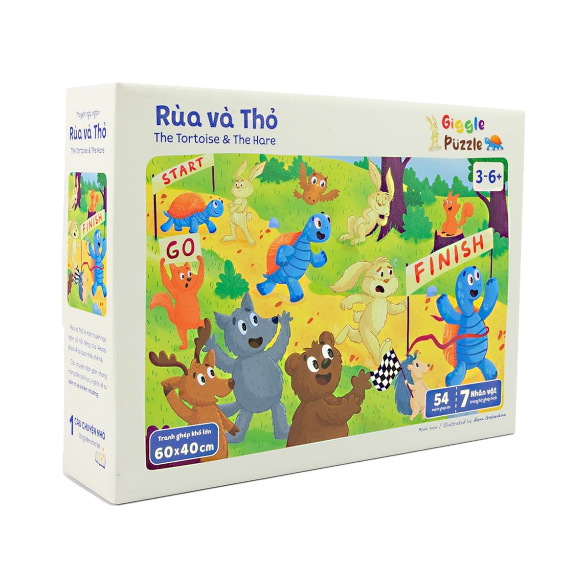  Puzzle Tales - Rùa và Thỏ - 54 Mảnh 