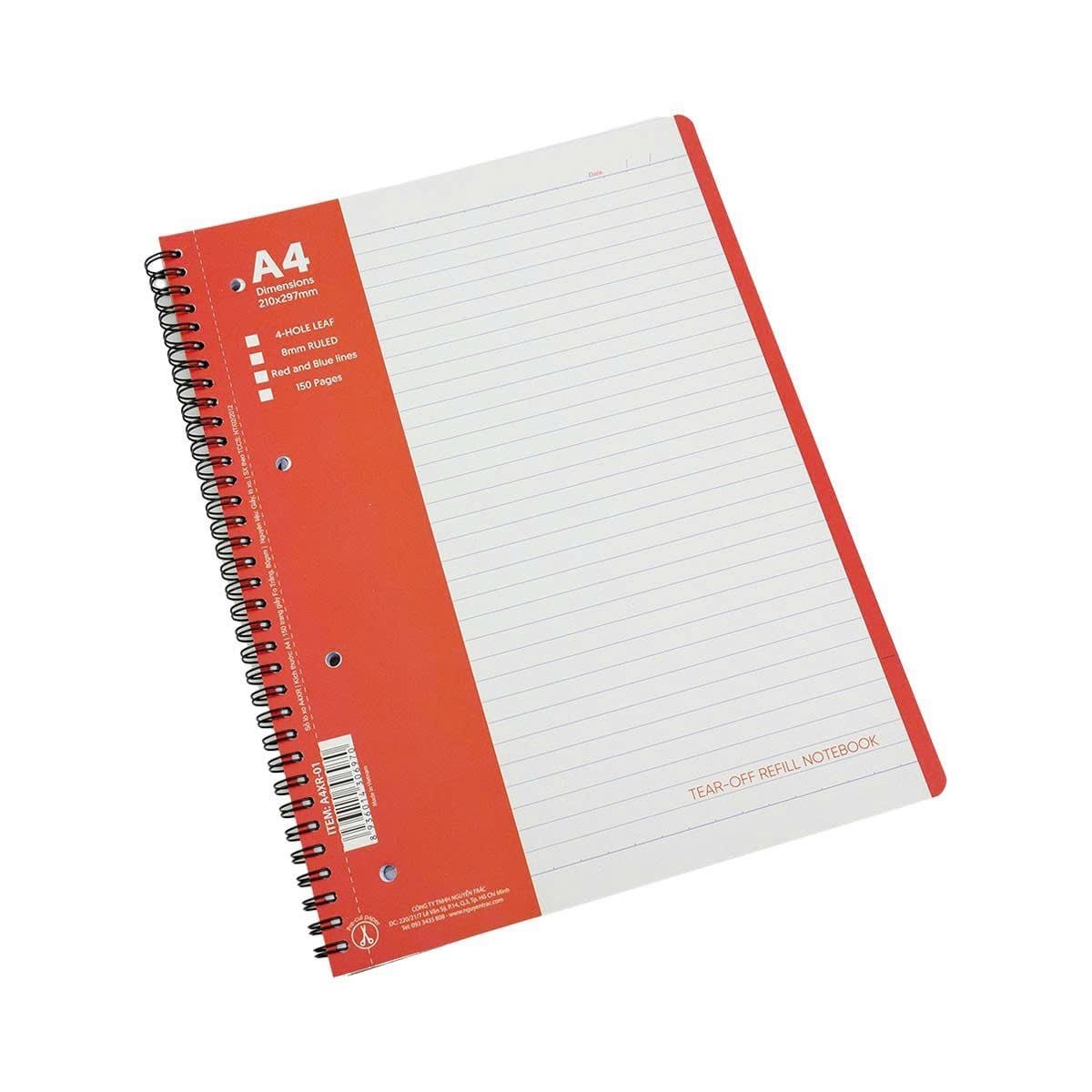  Sổ Tay Xé Lò Xo A4 - 150 Trang 