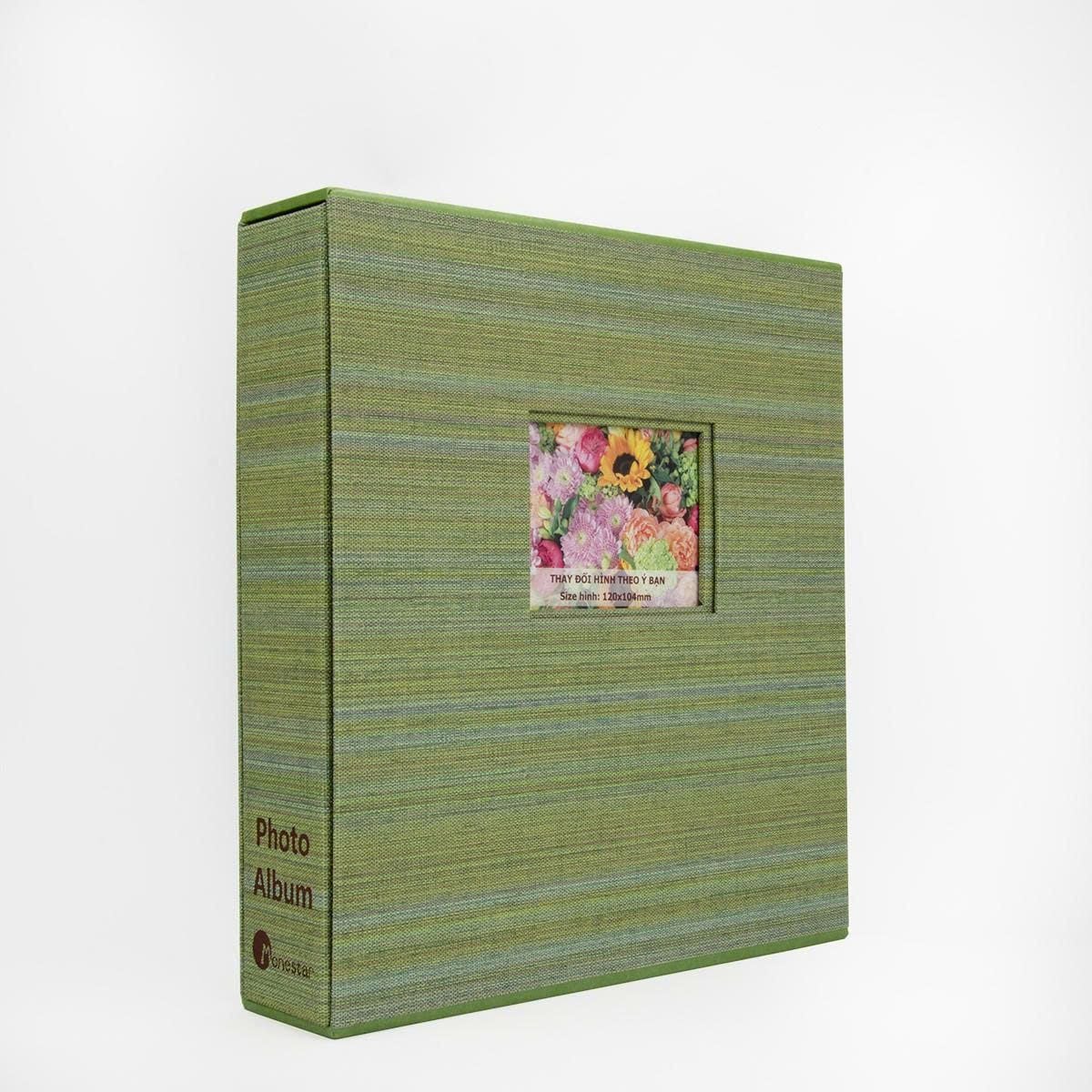  Album ảnh 13x18 – 200 ảnh | Bìa da Vinyl Châu Âu, có memo ghi chú, hộp bảo vệ, khắc chữ theo yêu cầu 